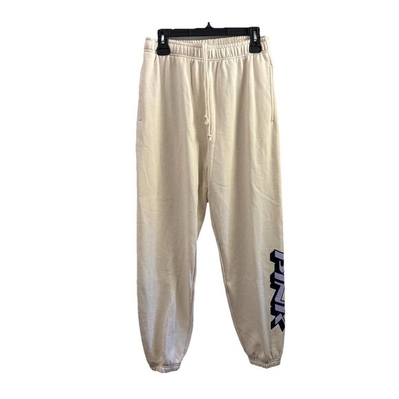 Victoria’s Secret Pink ivy fleece sweatpants Women Medium - Picture 1 of 14